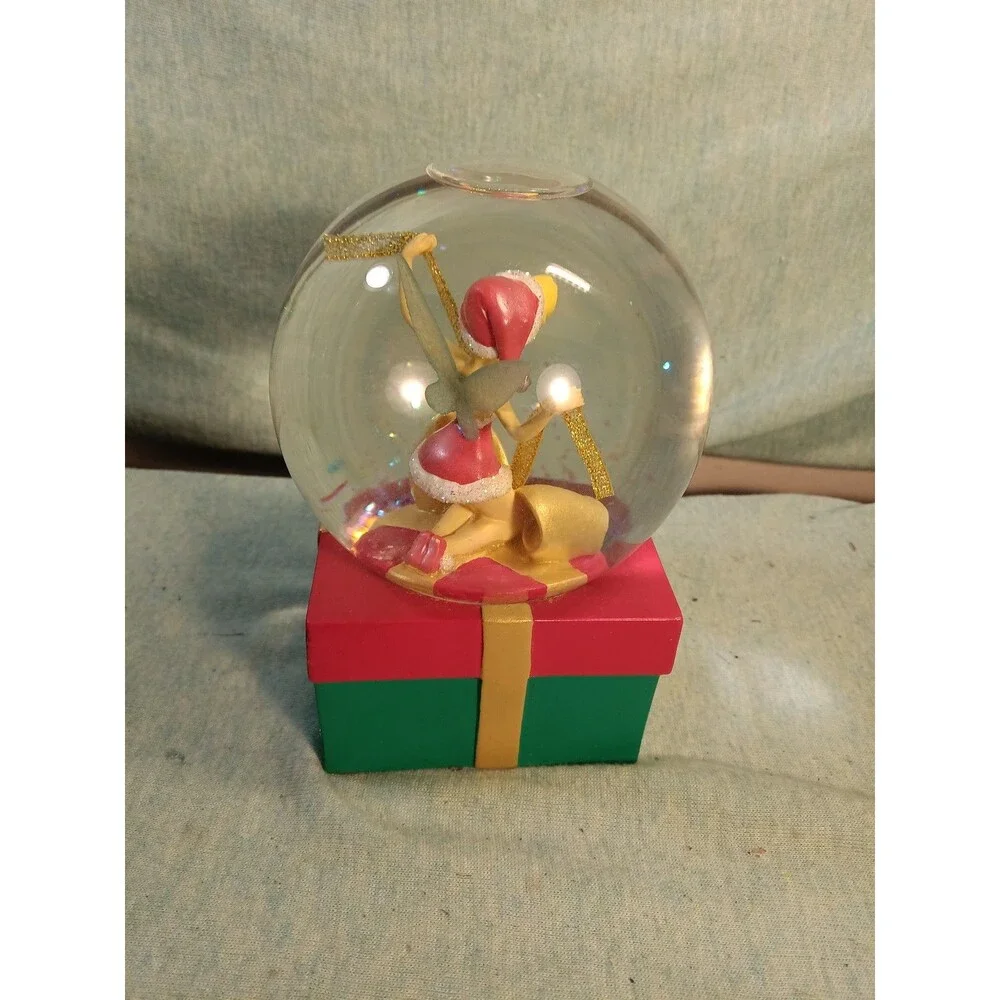 DISNEY STORE 2005 Christmas Tinkerbell 5” Snow Globe